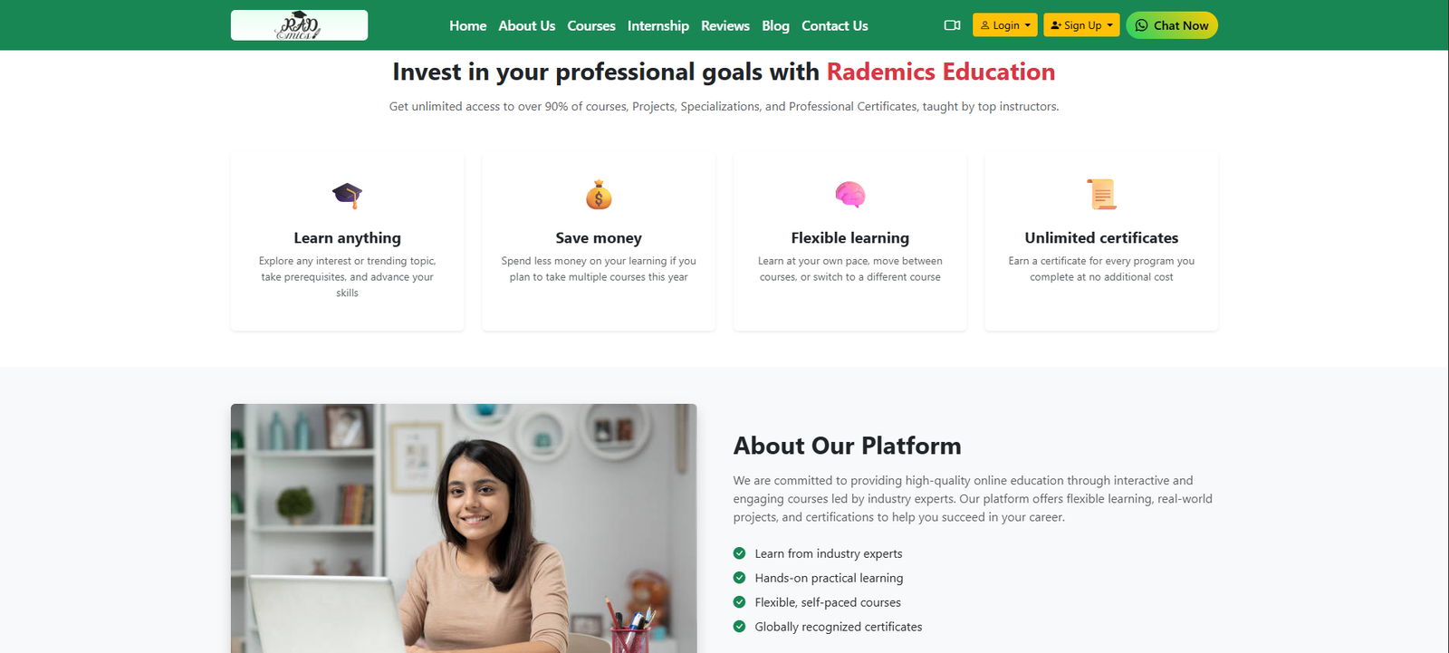Rademics Online Courses